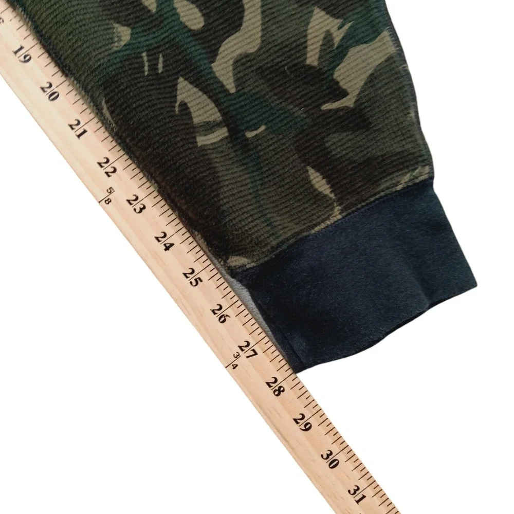 Polo Ralph Lauren Jogger Pants‎ Mens Large 33x28 Camo Waffle Knit Lounge Sleep